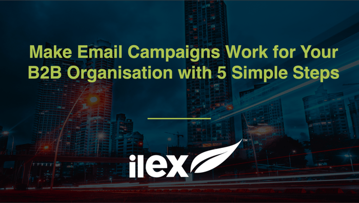 Make email campaigns work for your B2B organisation with 5 simple steps